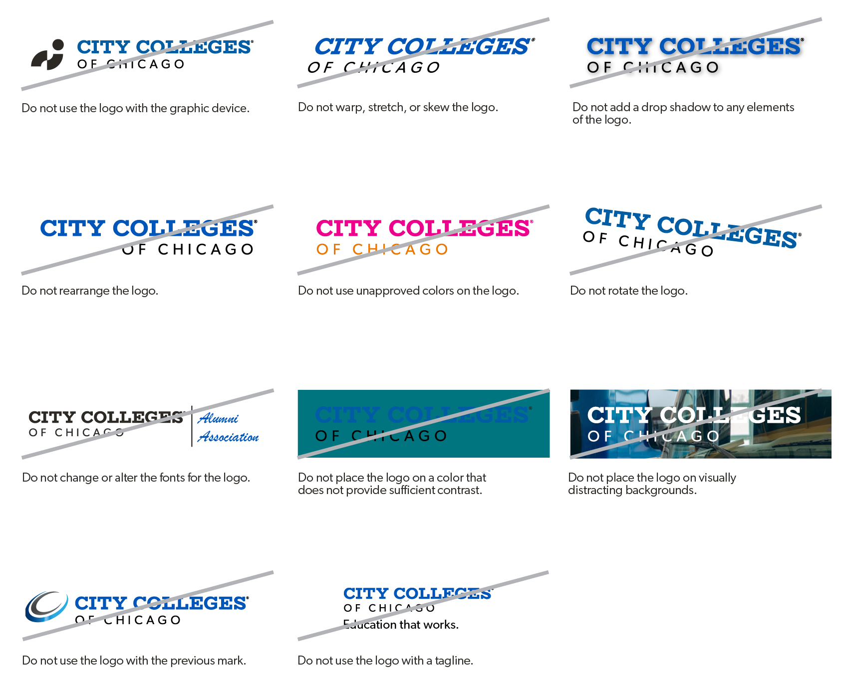 Visuals City Colleges of Chicago System Branding