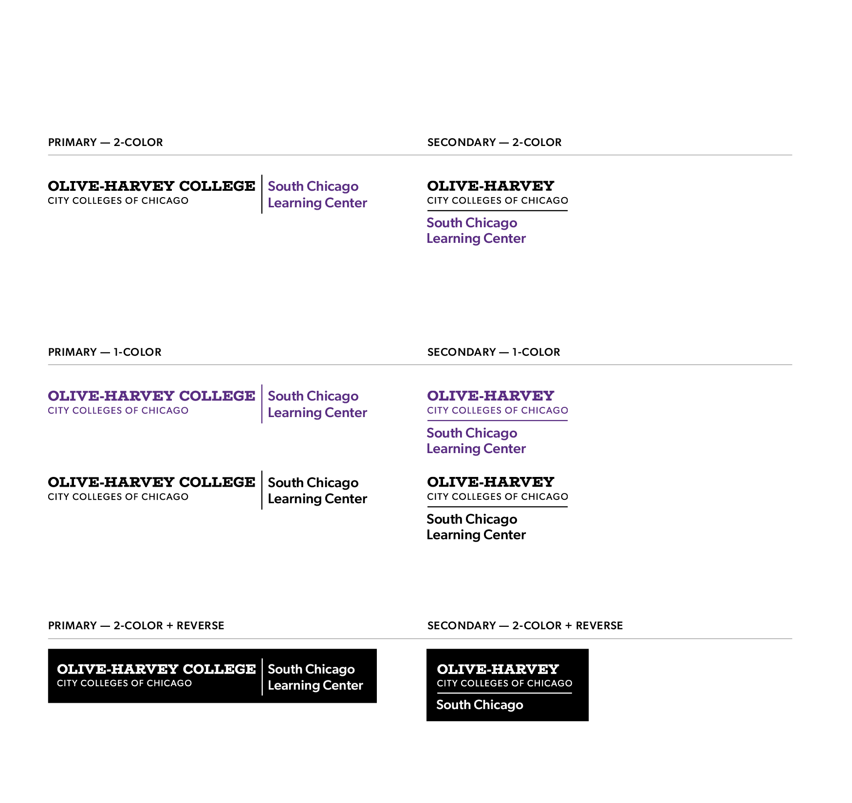 Visuals City Colleges of Chicago System Branding